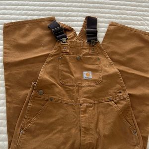 Carhartt overalls. Size 8. Basically brand new.